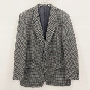 Pierre Balmain Wool Single Breasted Houndstooth Blazer Jacket 46 Long